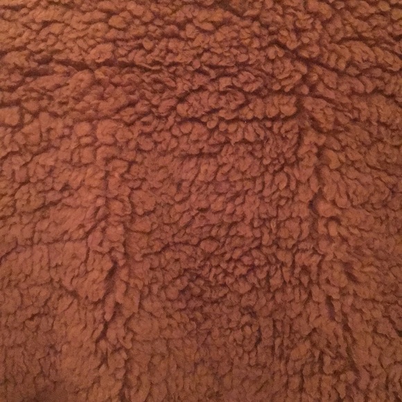 Fleece Oblique Button Neck Splice Sweater Size XL - Picture 8 of 14